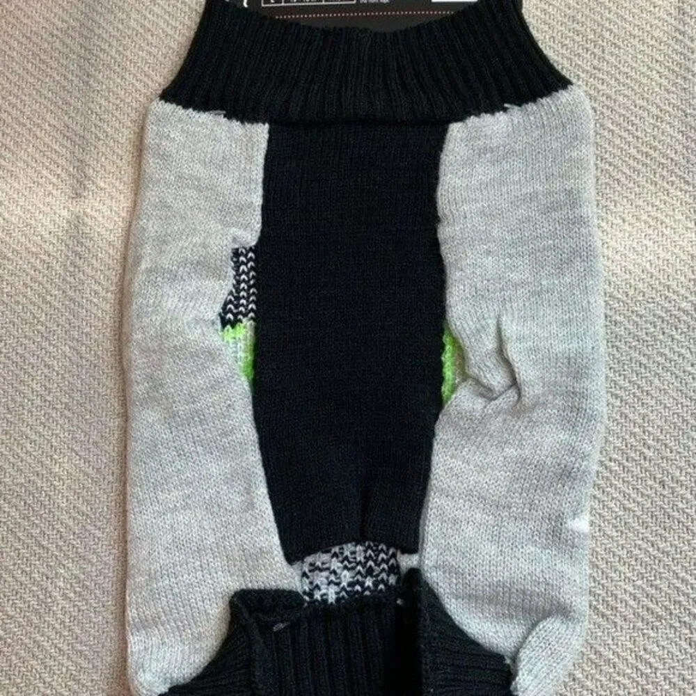 Pet Halloween Costume NWT Dog Sweater SPOOKY SEASON Cat Puppy Fall Gift Gray